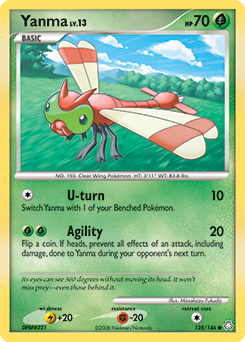 Yanma, Legends Awakened #128, Pokémon TCG card