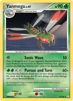 Yanmega, Legends Awakened #17, Pokémon TCG card