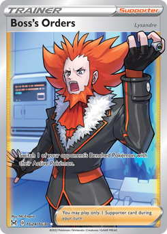 Boss's Orders, Lost Origin Trainer Gallery #TG24, Pokémon TCG card