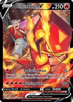 Centiskorch V, Lost Origin Trainer Gallery #TG14, Pokémon TCG card