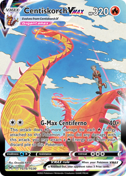 Centiskorch VMAX, Lost Origin Trainer Gallery #TG15, Pokémon TCG card