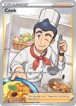 Cook, Lost Origin Trainer Gallery #TG25, Pokémon TCG card