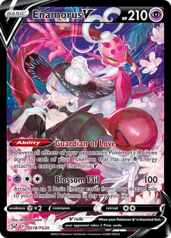 Enamorus V, Lost Origin Trainer Gallery #TG18, Pokémon TCG card