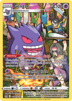 Gengar, Lost Origin Trainer Gallery #TG06, Pokémon TCG card