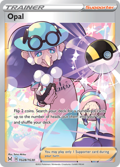 Opal, Lost Origin Trainer Gallery #TG28, Pokémon TCG card