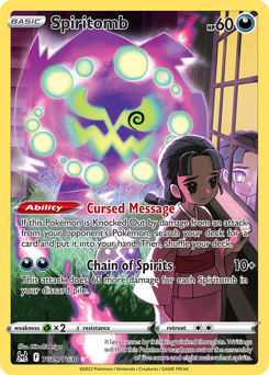 Spiritomb, Lost Origin Trainer Gallery #TG09, Pokémon TCG card