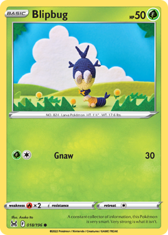 Blipbug, Lost Origin #18, Pokémon TCG card