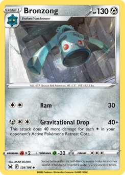 Bronzong, Lost Origin #126, Pokémon TCG card