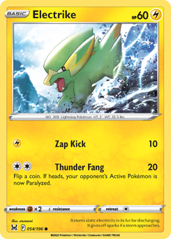 Electrike, Lost Origin #54, Pokémon TCG card