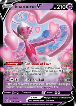Enamorus V, Lost Origin #82, Pokémon TCG card