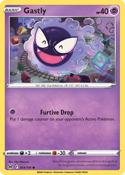 Gastly, Lost Origin #64, Pokémon TCG card