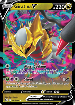 Giratina V, Lost Origin #130, Pokémon TCG card