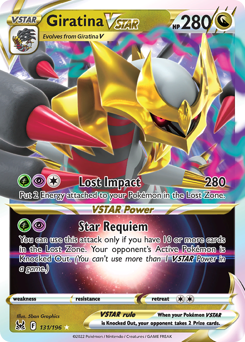 Giratina VSTAR, Lost Origin #131, Pokémon TCG card