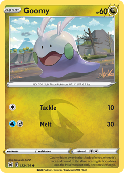 Goomy, Lost Origin #132, Pokémon TCG card