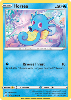Horsea, Lost Origin #35, Pokémon TCG card
