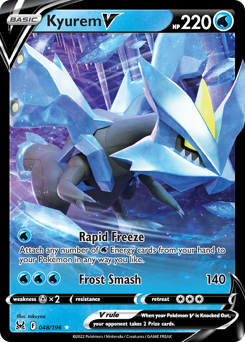 Kyurem V, Lost Origin #48, Pokémon TCG card