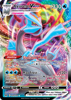 Kyurem VMAX, Lost Origin #49, Pokémon TCG card