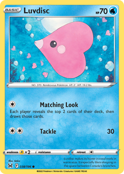 Luvdisc, Lost Origin #38, Pokémon TCG card