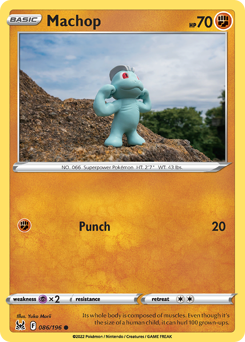 Machop, Lost Origin #86, Pokémon TCG card