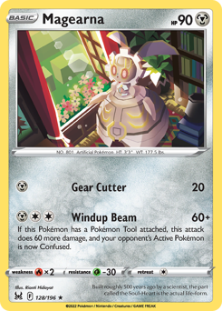 Magearna, Lost Origin #128, Pokémon TCG card