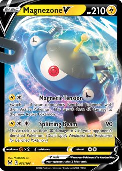 Magnezone V, Lost Origin #56, Pokémon TCG card