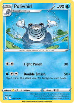 Poliwhirl, Lost Origin #31, Pokémon TCG card