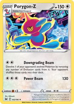 Porygon-Z, Lost Origin #142, Pokémon TCG card
