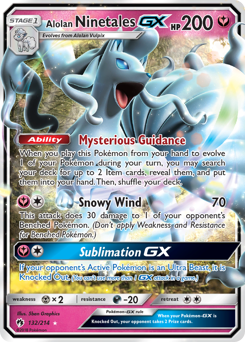 Alolan Ninetales-GX, Lost Thunder #132, Pokémon TCG card
