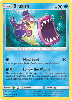 Bruxish, Lost Thunder #70, Pokémon TCG card