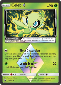 Celebi ◇, Lost Thunder #19, Pokémon TCG card