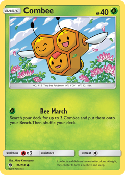 Combee, Lost Thunder #31, Pokémon TCG card