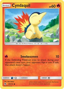 Cyndaquil, Lost Thunder #39, Pokémon TCG card