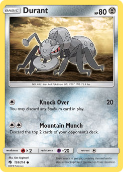 Durant, Lost Thunder #128, Pokémon TCG card