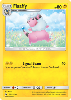 Flaaffy, Lost Thunder #77, Pokémon TCG card