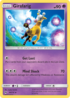 Girafarig, Lost Thunder #94, Pokémon TCG card