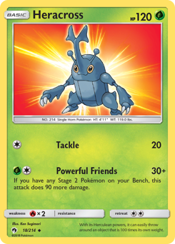 Heracross, Lost Thunder #18, Pokémon TCG card
