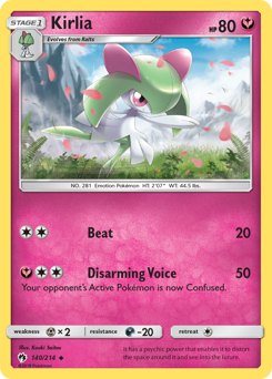 Kirlia, Lost Thunder #140, Pokémon TCG card