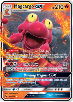 Magcargo-GX, Lost Thunder #44, Pokémon TCG card