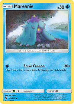 Mareanie, Lost Thunder #68, Pokémon TCG card