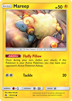 Mareep, Lost Thunder #75, Pokémon TCG card