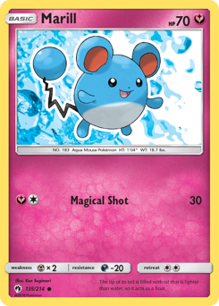 Marill, Lost Thunder #135, Pokémon TCG card