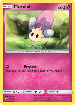 Morelull, Lost Thunder #147, Pokémon TCG card