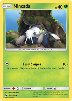 Nincada, Lost Thunder #29, Pokémon TCG card