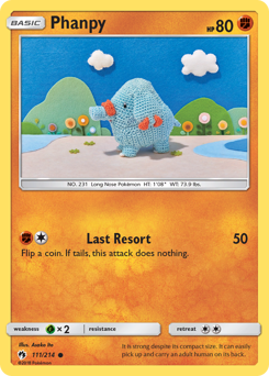 Phanpy, Lost Thunder #111, Pokémon TCG card