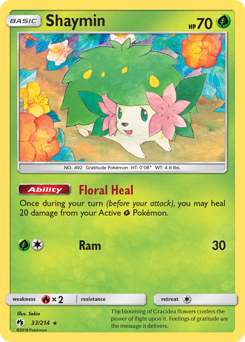 Shaymin, Lost Thunder #33, Pokémon TCG card