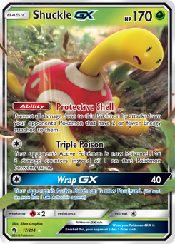 Shuckle-GX, Lost Thunder #17, Pokémon TCG card