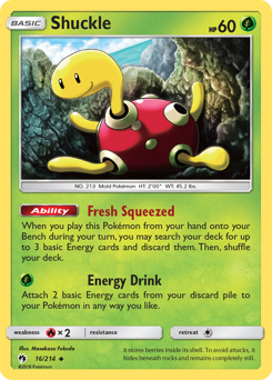 Shuckle, Lost Thunder #16, Pokémon TCG card
