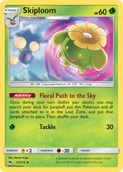Skiploom, Lost Thunder #13, Pokémon TCG card