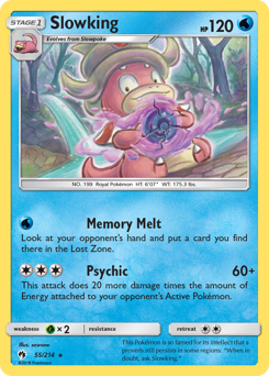 Slowking, Lost Thunder #55, Pokémon TCG card
