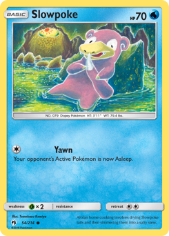 Slowpoke, Lost Thunder #54, Pokémon TCG card